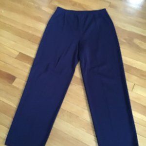 EXCLUSIVELY MISOOK BLUE ACRYLIC WIDE LEG PANTS. XL